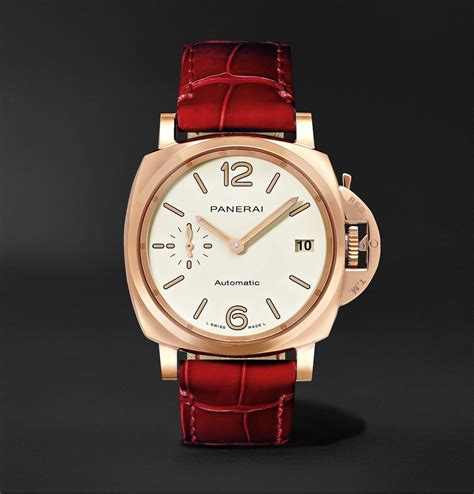 red panerai watch|Panerai watch models.